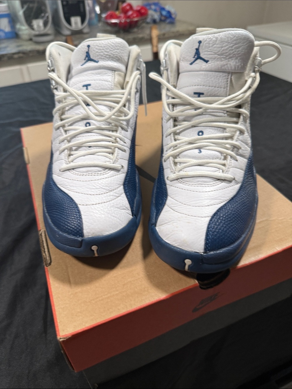 Jordan Men’s Sneakers - White and Navy